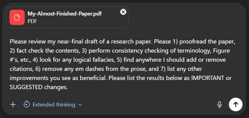 last minute paper check